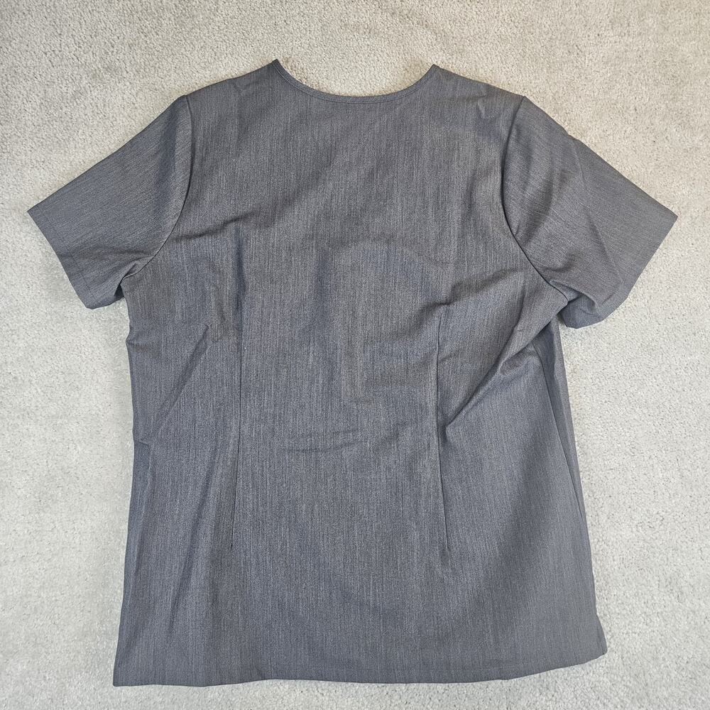 FIGS Scrub Set Women L Gray Catarina Top EUC Livingston Pants NWT Medical Vet - Picture 3 of 16